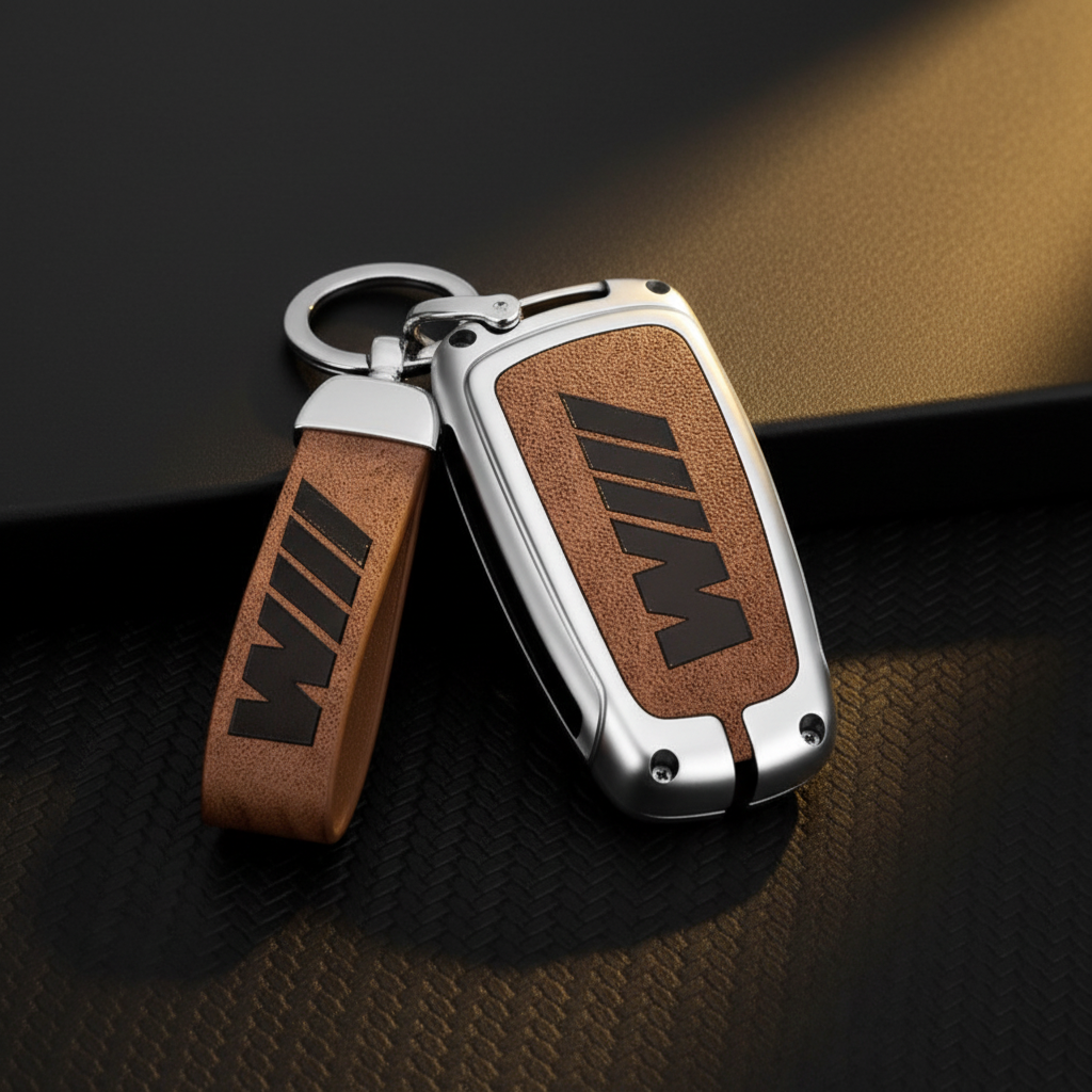 Funda marrón plata