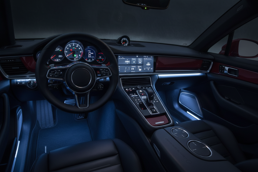 Interior LED azul