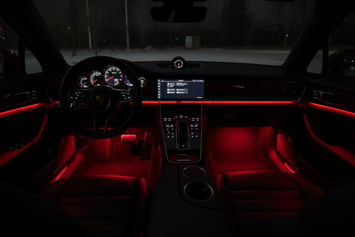 Interior LED rojo
