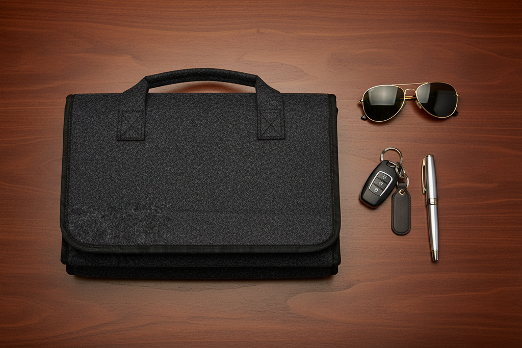 Maleta flat lay