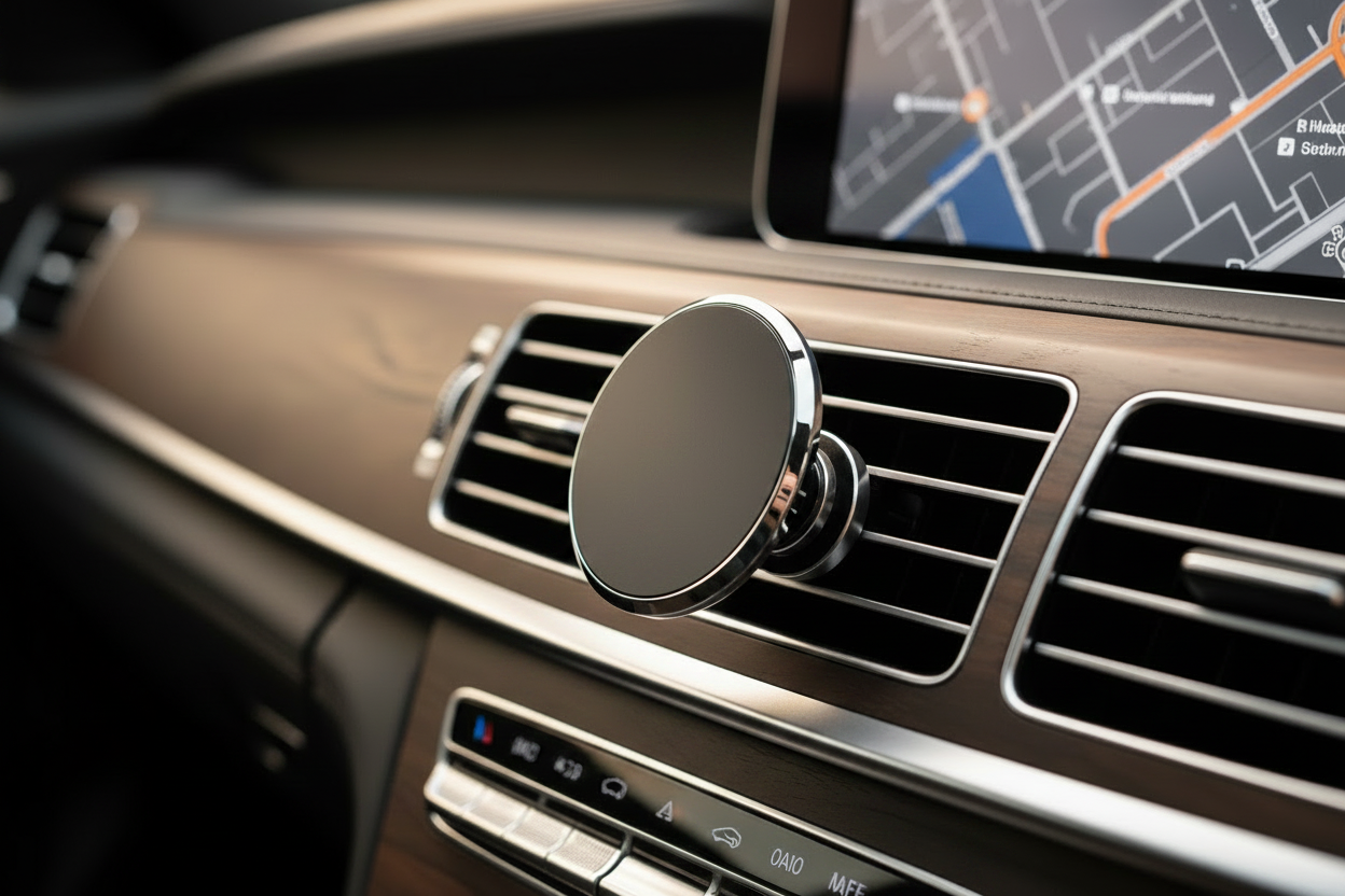 Soporte magnético en coche sin móvil